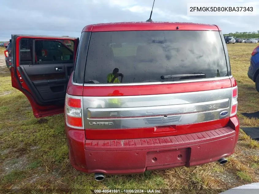 2019 Ford Flex Limited VIN: 2FMGK5D80KBA37343 Lot: 40541981