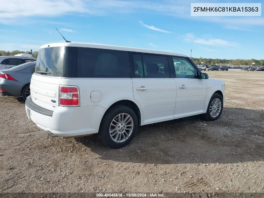 2019 Ford Flex Sel VIN: 2FMHK6C81KBA15363 Lot: 40545616