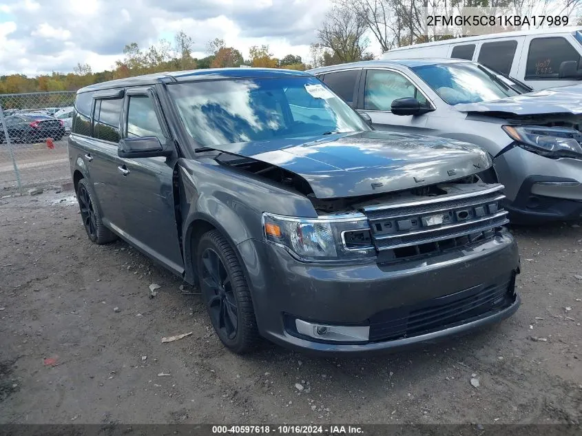 2019 Ford Flex Sel VIN: 2FMGK5C81KBA17989 Lot: 40597618