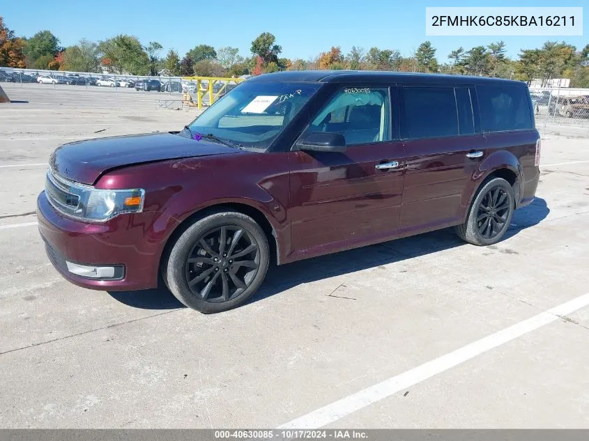 2019 Ford Flex Sel VIN: 2FMHK6C85KBA16211 Lot: 40630085