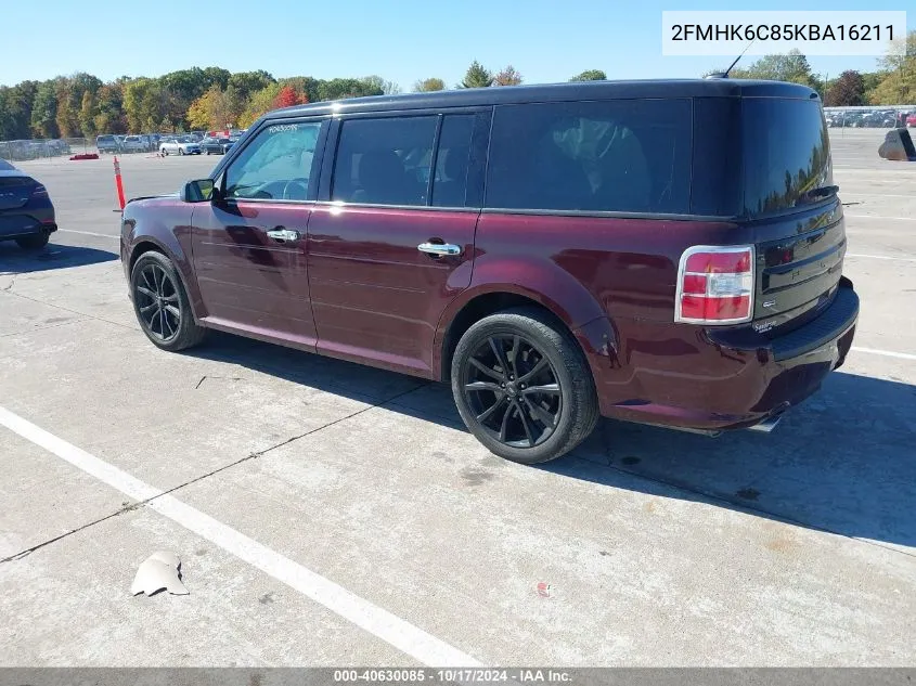 2019 Ford Flex Sel VIN: 2FMHK6C85KBA16211 Lot: 40630085