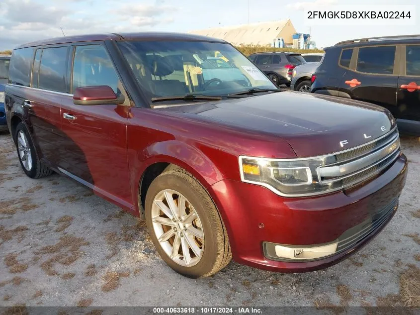 2019 Ford Flex Limited VIN: 2FMGK5D8XKBA02244 Lot: 40633618