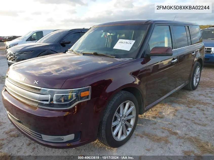 2019 Ford Flex Limited VIN: 2FMGK5D8XKBA02244 Lot: 40633618