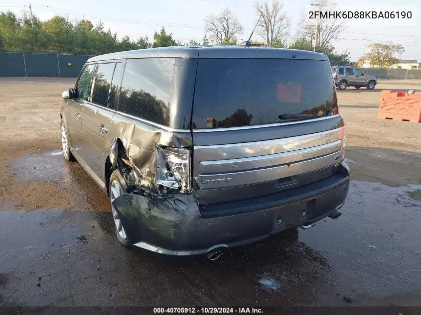 2019 Ford Flex Limited VIN: 2FMHK6D88KBA06190 Lot: 40705912