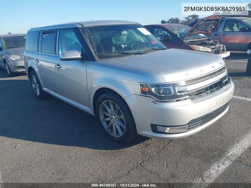 2019 Ford Flex Limited VIN: 2FMGK5D85KBA29951 Lot: 40749357