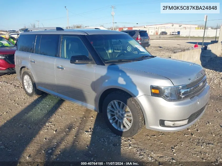 2019 Ford Flex Sel VIN: 2FMGK5C87KBA24848 Lot: 40764185