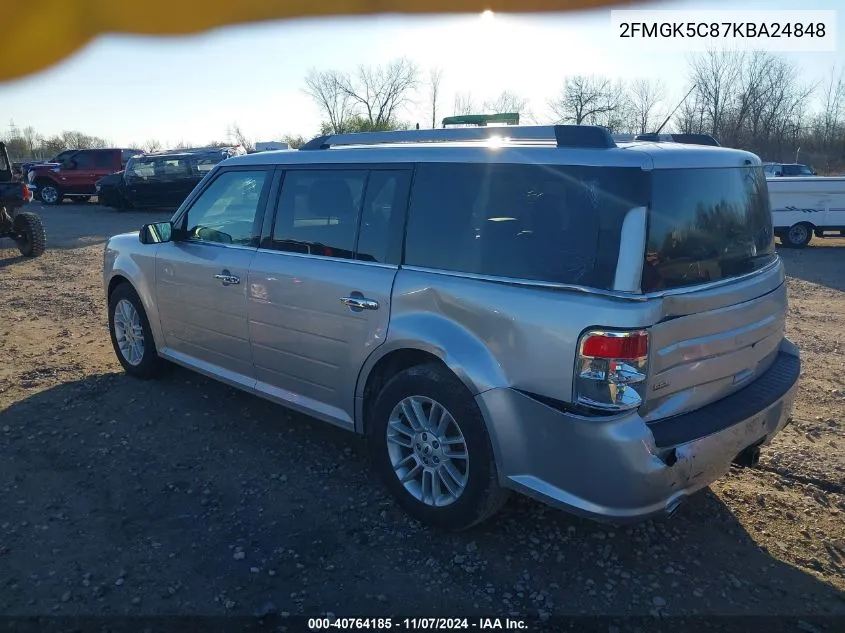 2019 Ford Flex Sel VIN: 2FMGK5C87KBA24848 Lot: 40764185