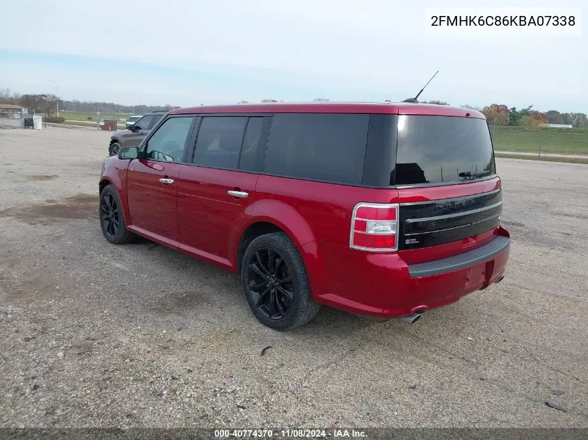 2019 Ford Flex Sel VIN: 2FMHK6C86KBA07338 Lot: 40774370