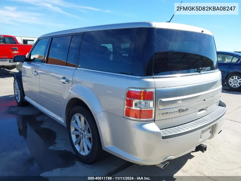 2019 Ford Flex Limited VIN: 2FMGK5D82KBA08247 Lot: 40811759