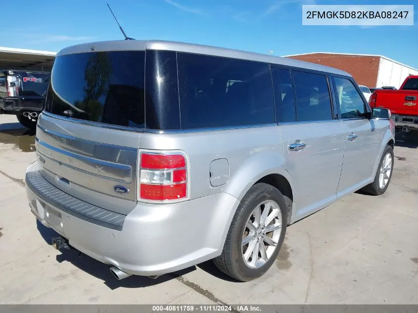 2019 Ford Flex Limited VIN: 2FMGK5D82KBA08247 Lot: 40811759