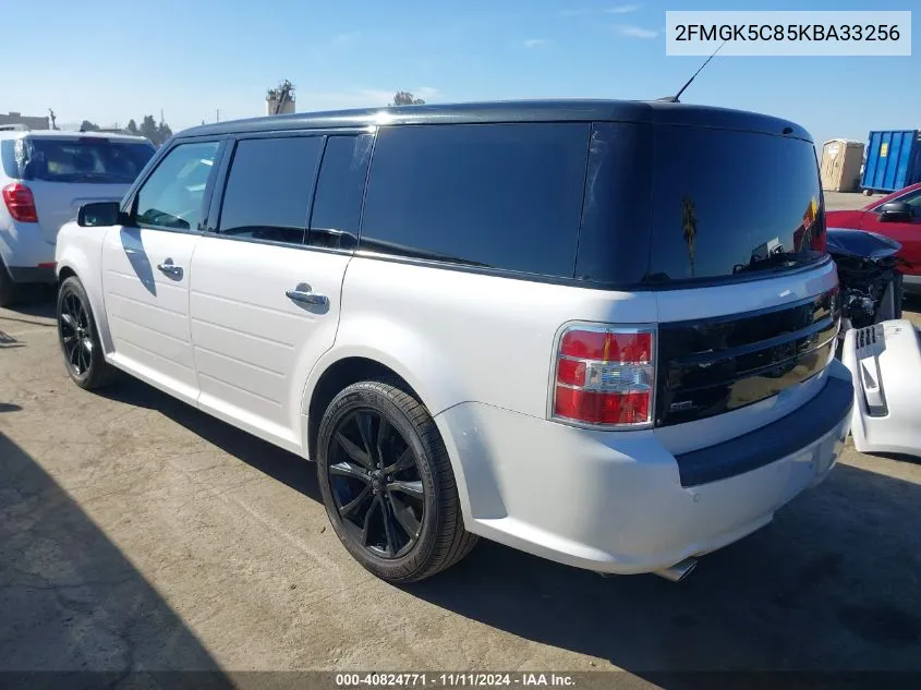 2019 Ford Flex Sel VIN: 2FMGK5C85KBA33256 Lot: 40824771