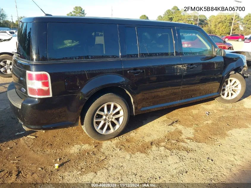 2019 Ford Flex Se VIN: 2FMGK5B84KBA06700 Lot: 40829328