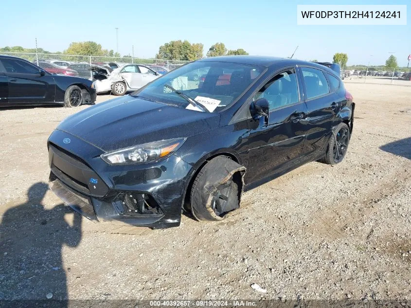 2017 Ford Focus Rs VIN: WF0DP3TH2H4124241 Lot: 40392657