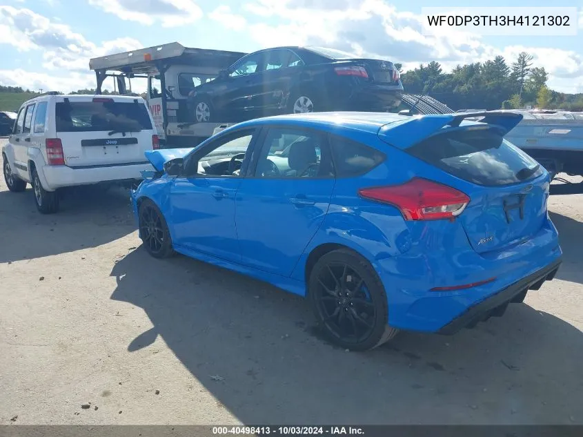 2017 Ford Focus Rs VIN: WF0DP3TH3H4121302 Lot: 40498413