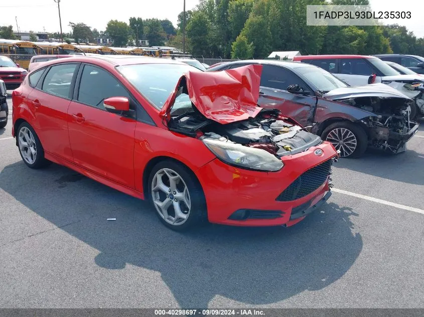 2013 Ford Focus St VIN: 1FADP3L93DL235303 Lot: 40298697