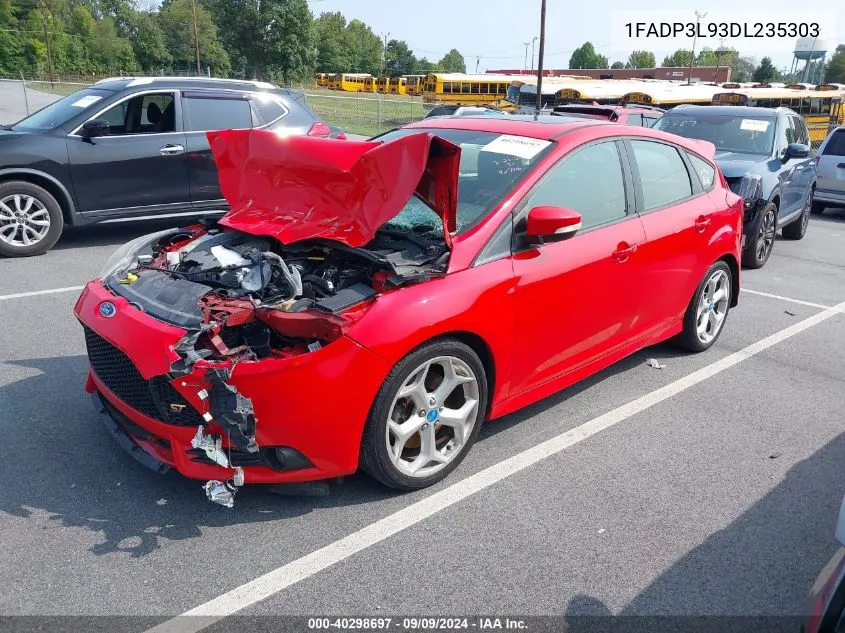 2013 Ford Focus St VIN: 1FADP3L93DL235303 Lot: 40298697