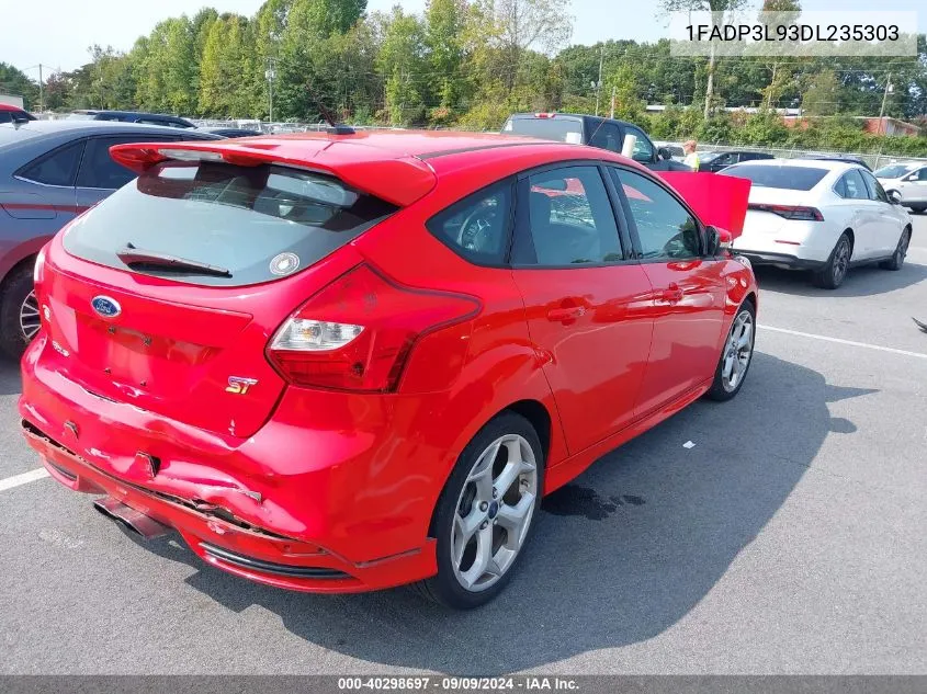 2013 Ford Focus St VIN: 1FADP3L93DL235303 Lot: 40298697