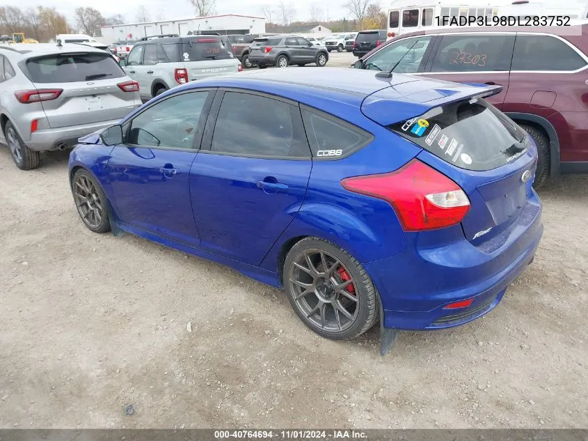 2013 Ford Focus St VIN: 1FADP3L98DL283752 Lot: 40764694