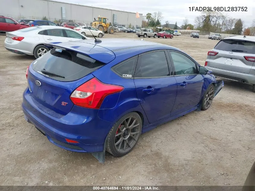 2013 Ford Focus St VIN: 1FADP3L98DL283752 Lot: 40764694