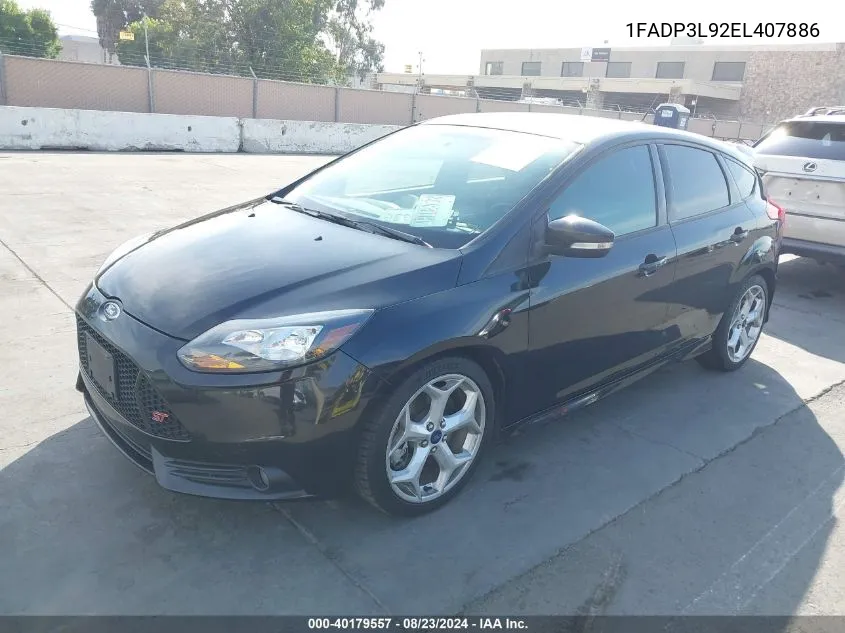 2014 Ford Focus St VIN: 1FADP3L92EL407886 Lot: 40179557