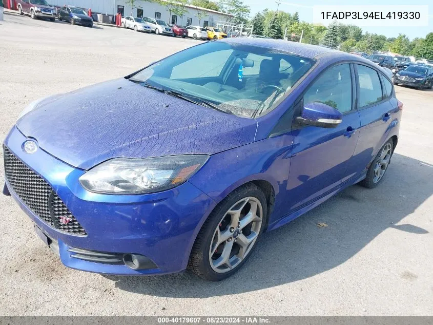 2014 Ford Focus St VIN: 1FADP3L94EL419330 Lot: 40179607