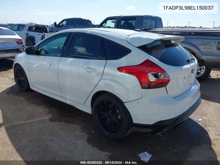 2014 Ford Focus St VIN: 1FADP3L98EL150037 Lot: 40380020