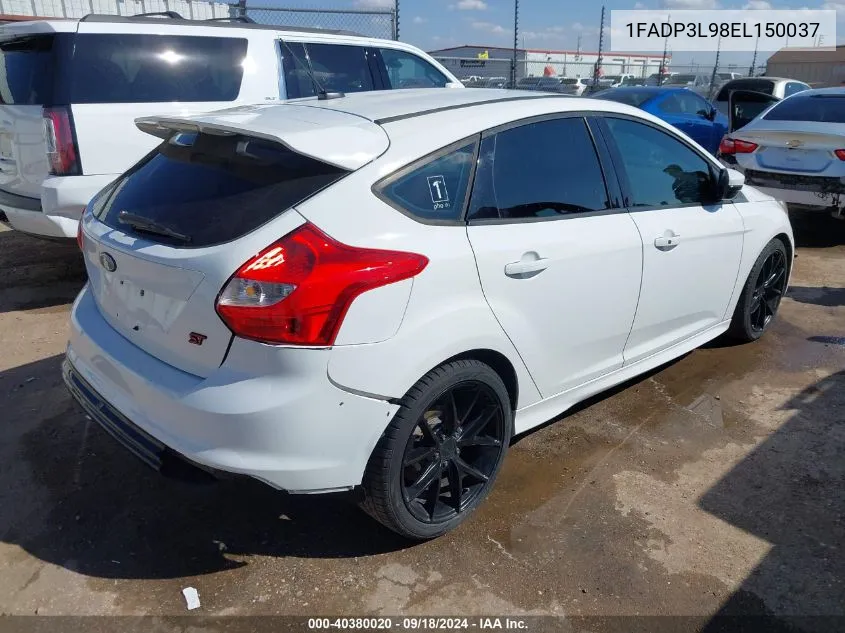 2014 Ford Focus St VIN: 1FADP3L98EL150037 Lot: 40380020