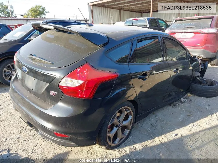 2014 Ford Focus St VIN: 1FADP3L93EL218535 Lot: 40384659