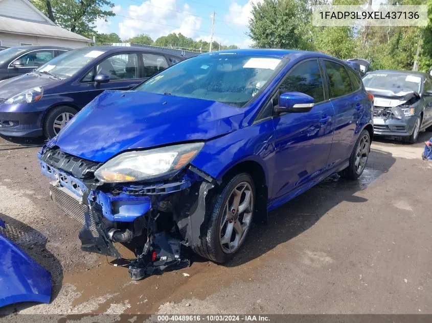 2014 Ford Focus St VIN: 1FADP3L9XEL437136 Lot: 40489616