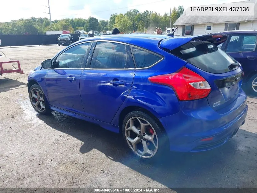 2014 Ford Focus St VIN: 1FADP3L9XEL437136 Lot: 40489616