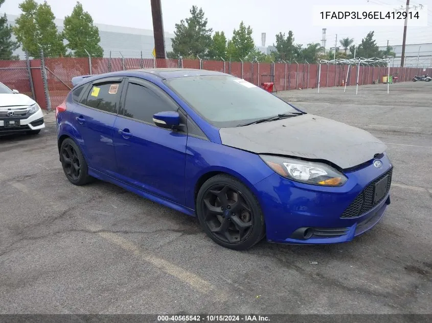 2014 Ford Focus St VIN: 1FADP3L96EL412914 Lot: 40565542