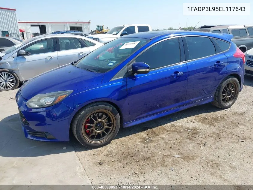 2014 Ford Focus St VIN: 1FADP3L95EL117643 Lot: 40599053