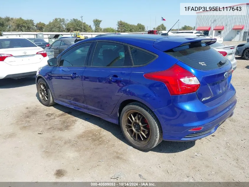 2014 Ford Focus St VIN: 1FADP3L95EL117643 Lot: 40599053