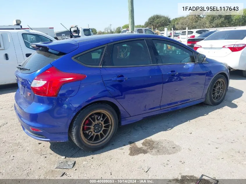 2014 Ford Focus St VIN: 1FADP3L95EL117643 Lot: 40599053