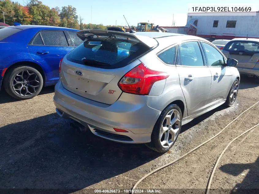 1FADP3L92EL104669 2014 Ford Focus St