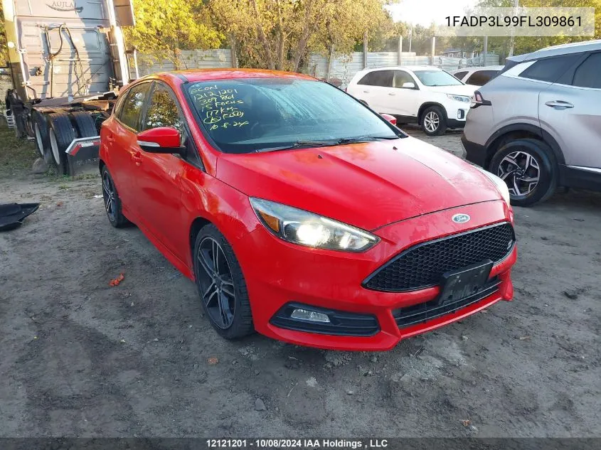 2015 Ford Focus St St VIN: 1FADP3L99FL309861 Lot: 12121201