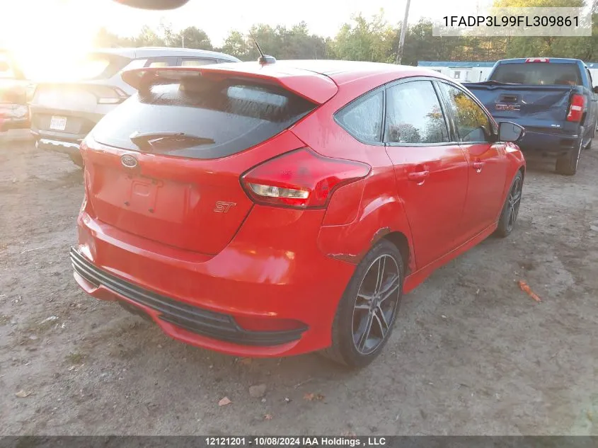 2015 Ford Focus St St VIN: 1FADP3L99FL309861 Lot: 12121201