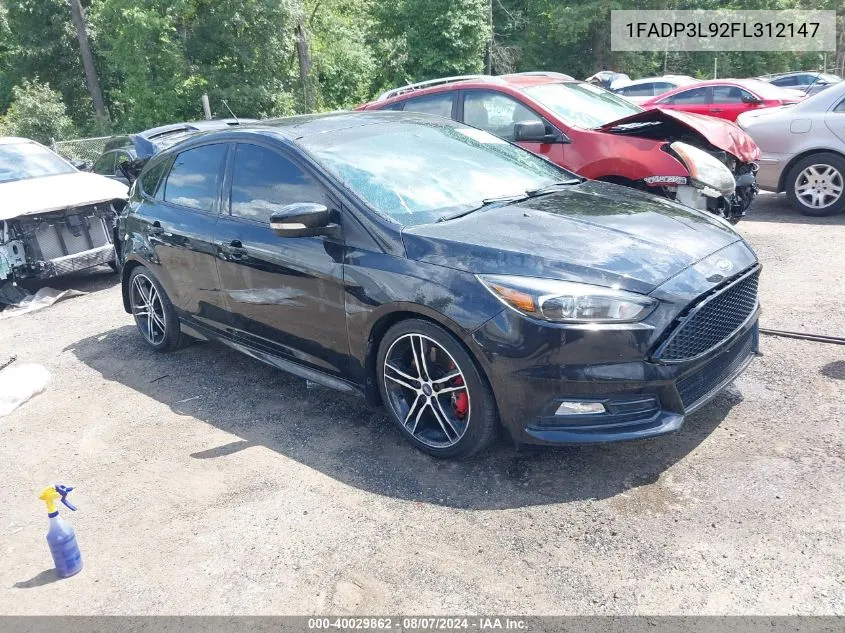 2015 Ford Focus St VIN: 1FADP3L92FL312147 Lot: 40029862