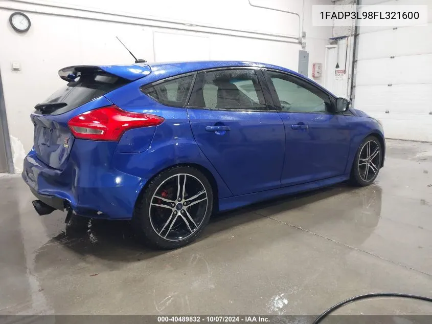 2015 Ford Focus St VIN: 1FADP3L98FL321600 Lot: 40489832