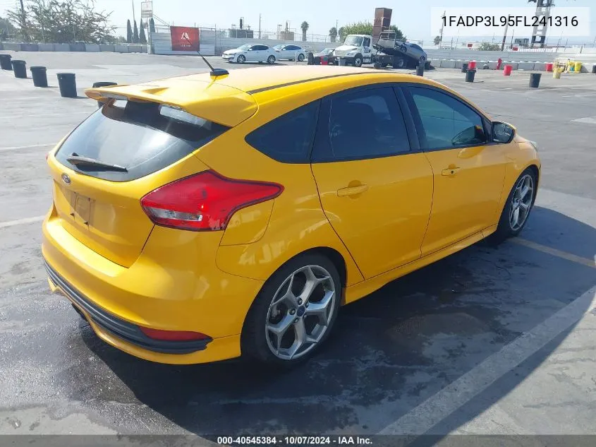 2015 Ford Focus St VIN: 1FADP3L95FL241316 Lot: 40545384