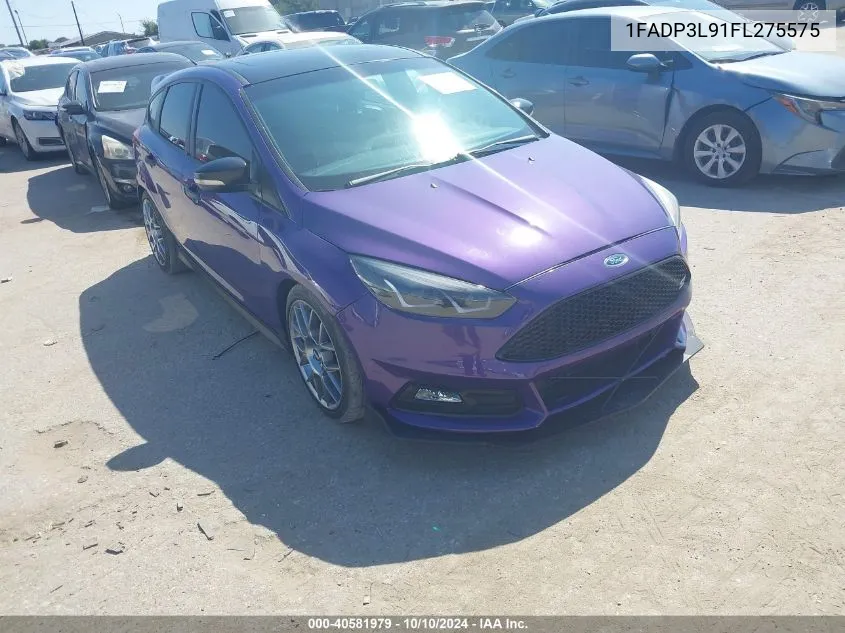 2015 Ford Focus St VIN: 1FADP3L91FL275575 Lot: 40581979