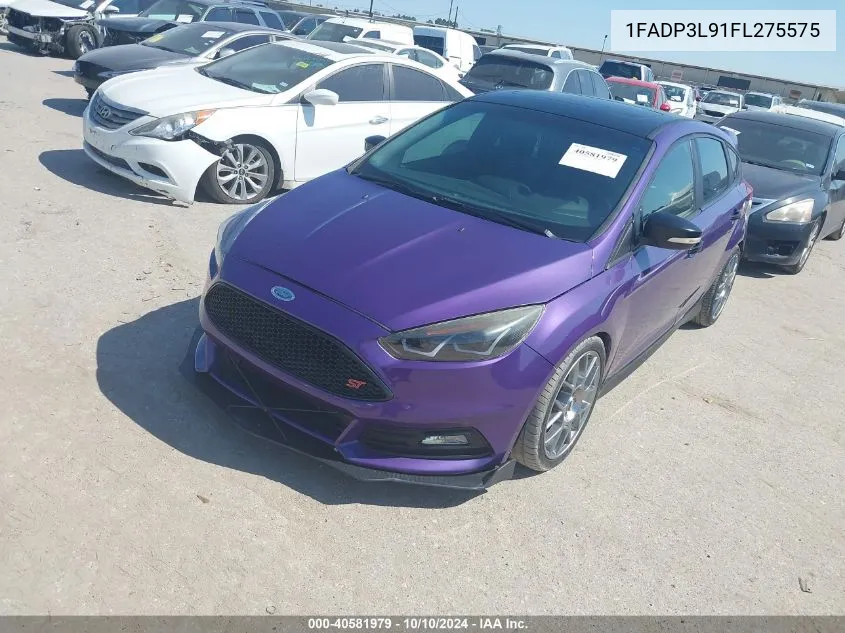 2015 Ford Focus St VIN: 1FADP3L91FL275575 Lot: 40581979