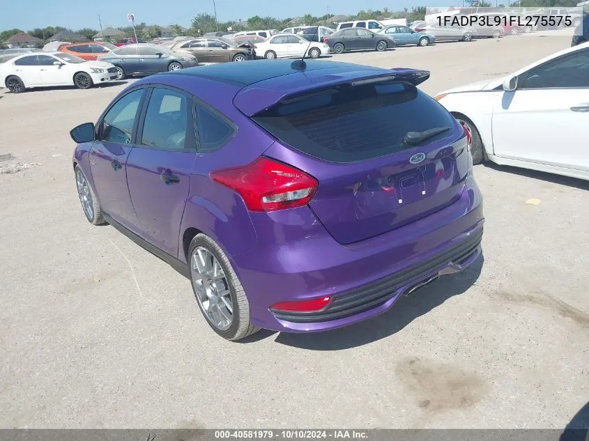 2015 Ford Focus St VIN: 1FADP3L91FL275575 Lot: 40581979