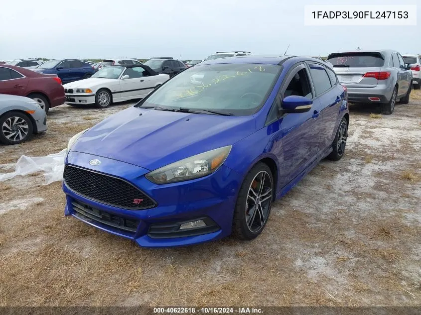 2015 Ford Focus St VIN: 1FADP3L90FL247153 Lot: 40622618