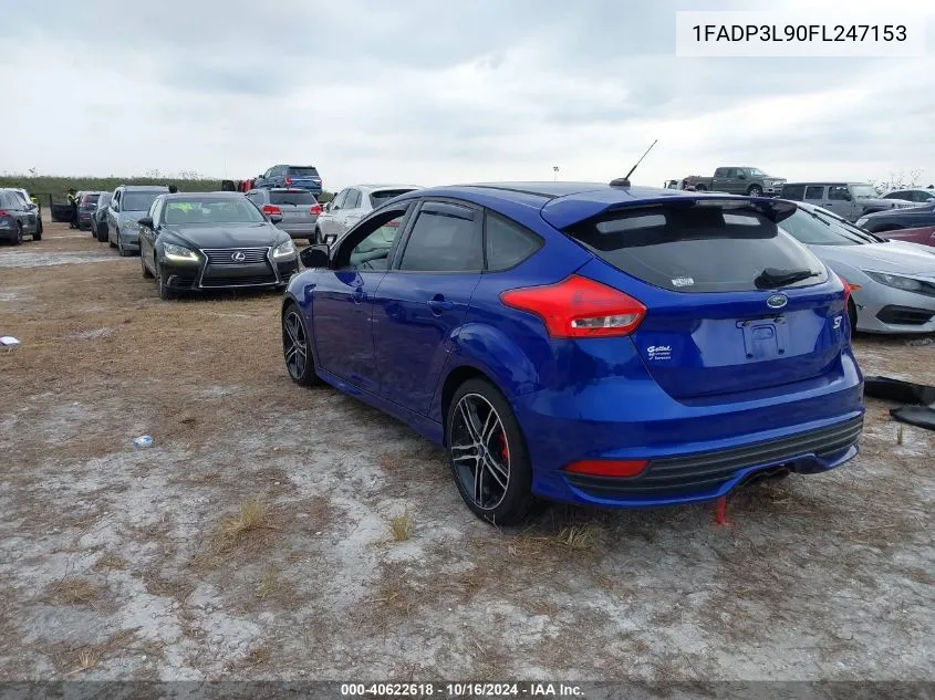 2015 Ford Focus St VIN: 1FADP3L90FL247153 Lot: 40622618