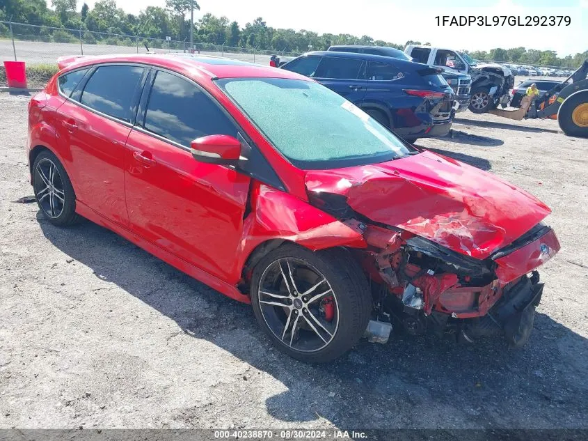 2016 Ford Focus St VIN: 1FADP3L97GL292379 Lot: 40238870