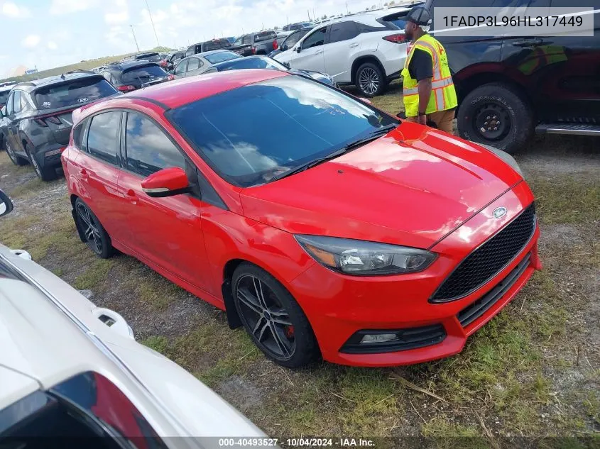 2017 Ford Focus St VIN: 1FADP3L96HL317449 Lot: 40493527