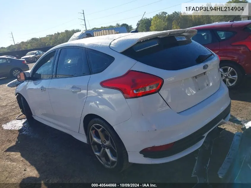 2017 Ford Focus St VIN: 1FADP3L94HL214904 Lot: 40544868