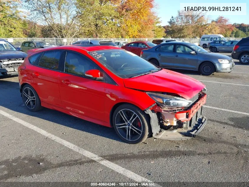 2017 Ford Focus St VIN: 1FADP3L99HL281241 Lot: 40604246