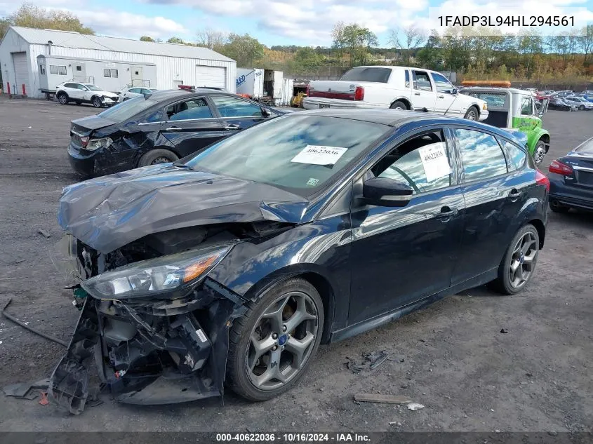 2017 Ford Focus St VIN: 1FADP3L94HL294561 Lot: 40622036